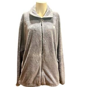 The North Face Gray Textured Fleece Size XXXL/TTTG